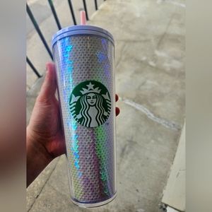 Starbucks pink sequins Tumbler